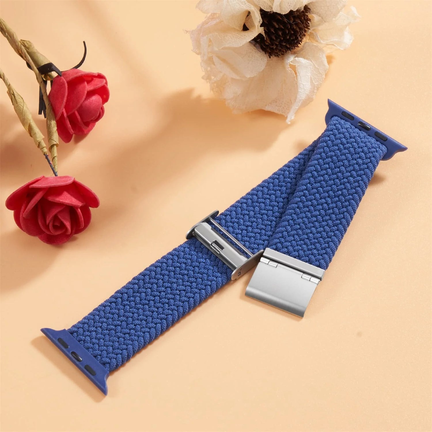 Stretchy Braided Loop Compatible with Apple Watch Bands 44Mm 40Mm 41Mm 45Mm 38Mm 42Mm 49Mm Women Men, Solace Elastics Stretch Nylon Sport Strap Wristband for Iwatch Bands Series 9 8 7 6 5 4 3 2 1 SE