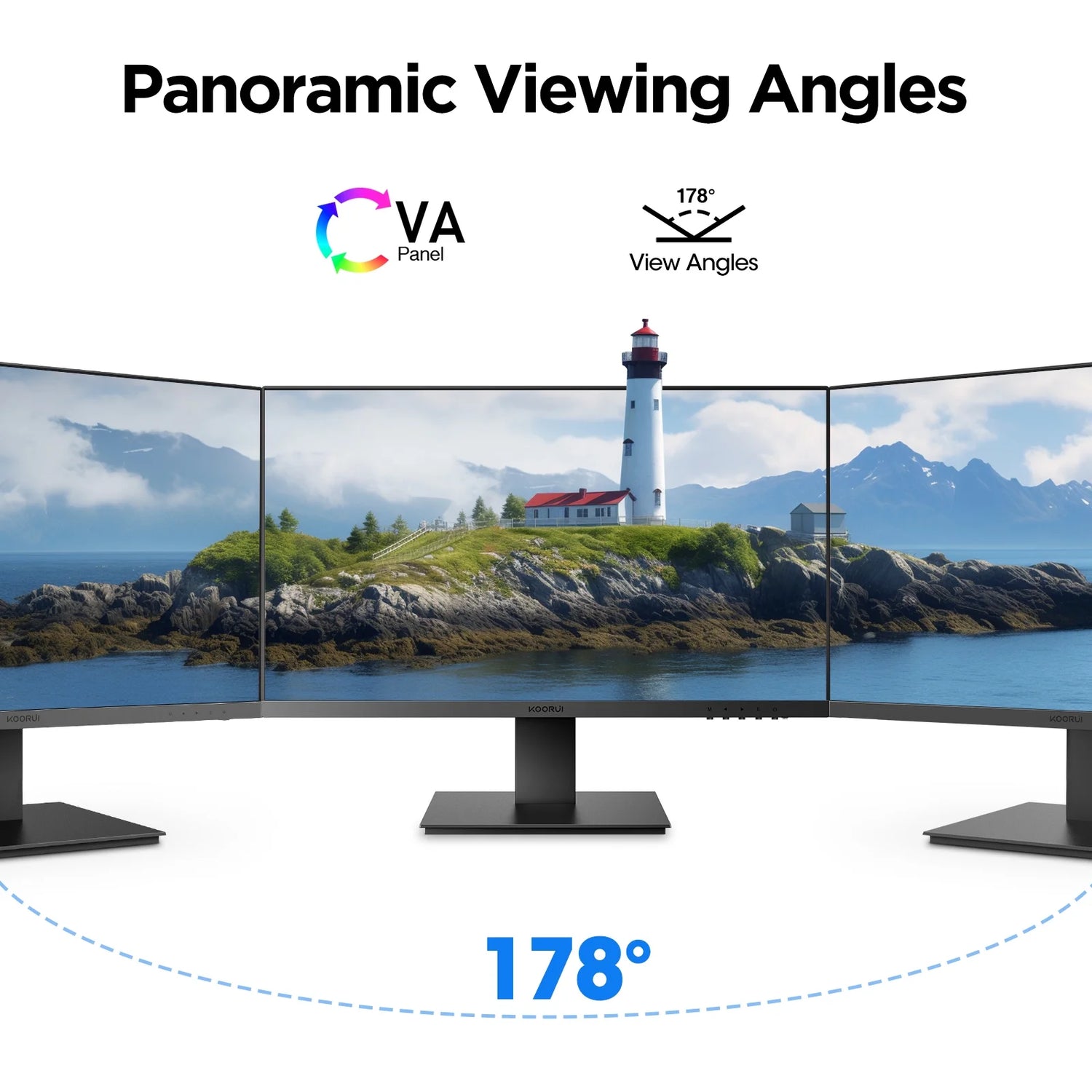 27" Computer Monitor with Speaker, 1080P FHD 75 Hz, Eye Care Tilt Adjustable, Black, 27N1A