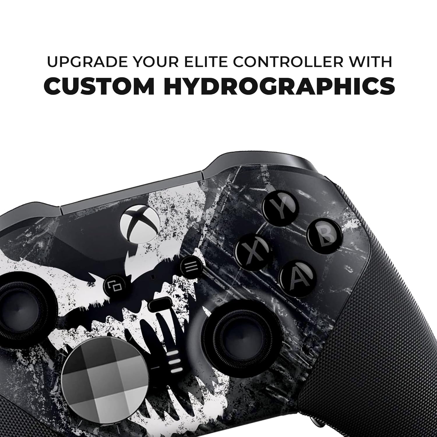 Vennom X-Box Elite Controller Series 2 Limited Edition by . Custom Elite Series 2 Controller for X-Box One/Series X/S. Made with Advanced Hydro-Dip Paint Technology (Not Just a Skin)