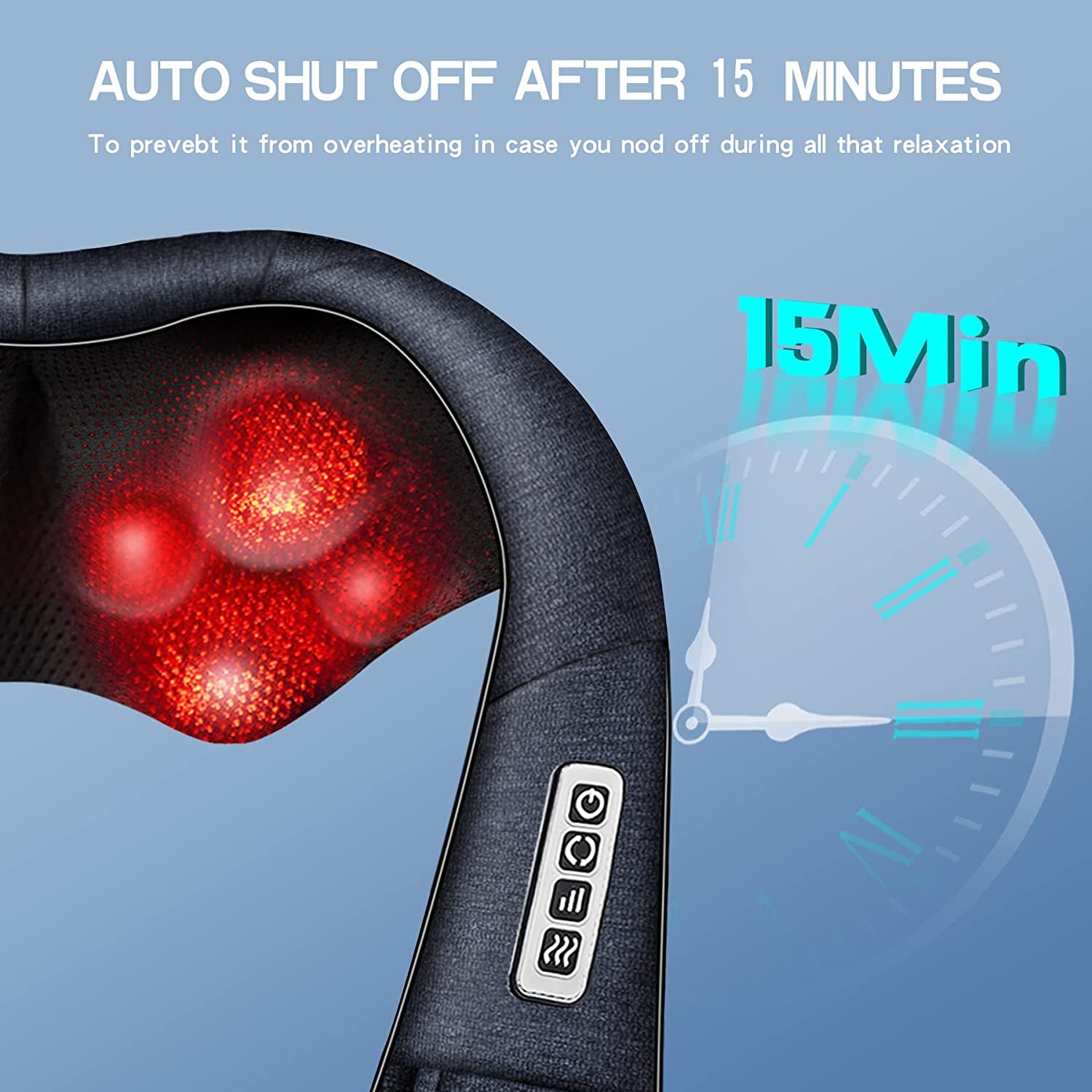 Shiatsu Back Shoulder and Neck Massager with Heat, Electric Deep Tissue 4D Kneading Massage, Best Gifts for Women Men Mom Dad, Fathers Day, Mothers Day, Christmas Gifts